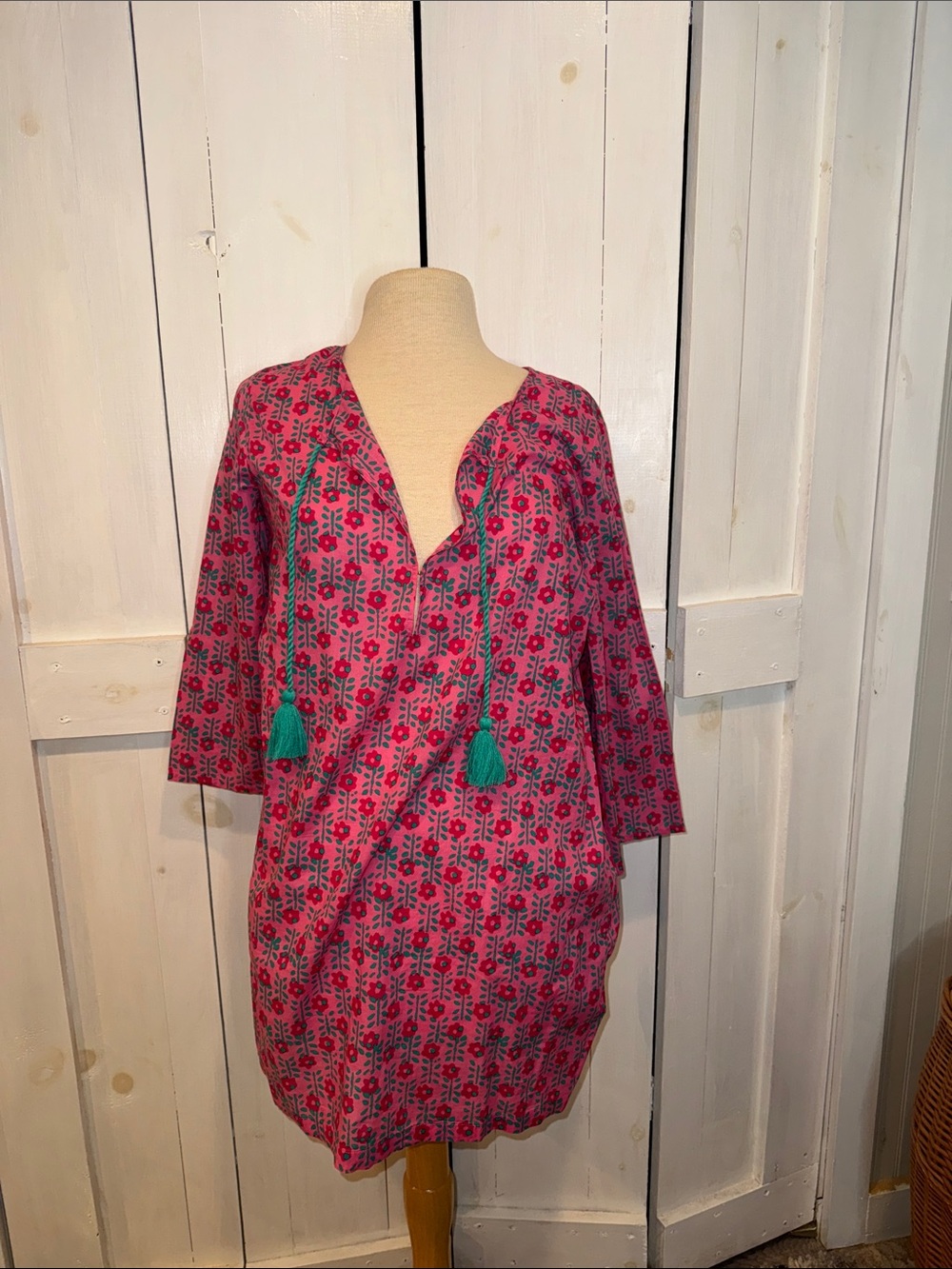 NWT J Crew Factory Printed Beach Tunic Dress